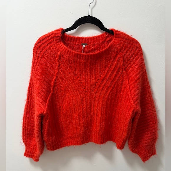 Free People Sweaters - Free People Carter Pullover Sweater Red